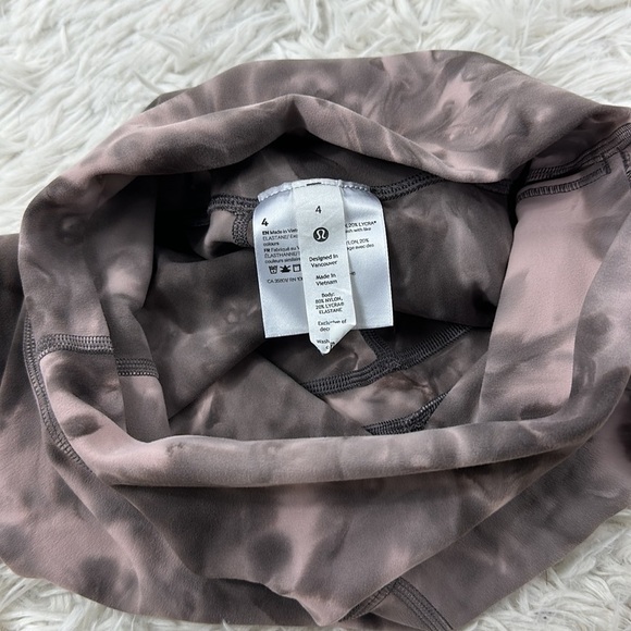 Lululemon Align High-Rise Short 8" Diamond Dye Mink Bery Lunar Rock Shadow Grey - Picture 3 of 5